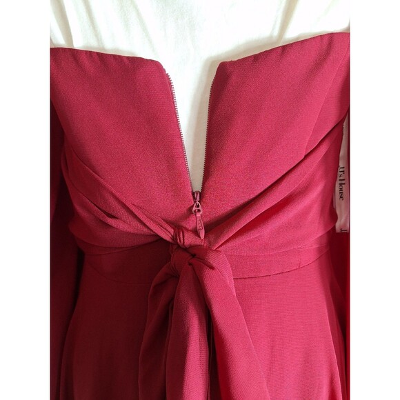 JJ's HOUSE Burgundy Chiffon Bridesmaid Dress Sz M Converitble Formal Wedding - Picture 15 of 15